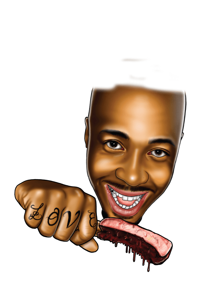 Tyrone Jones caricature